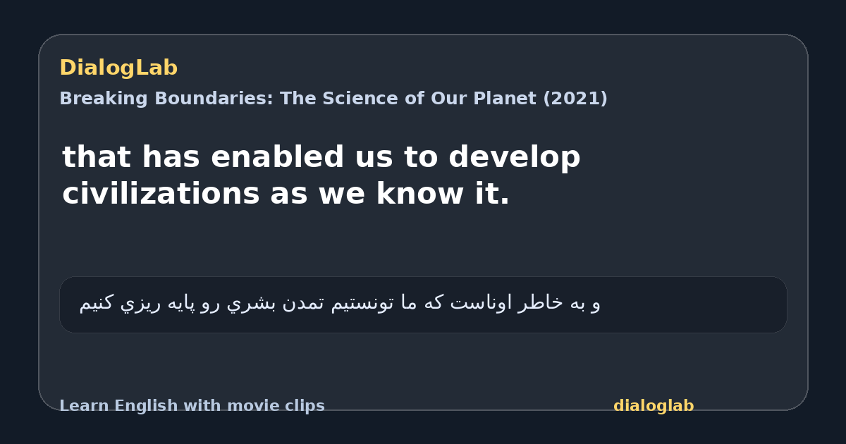 Share card for that has enabled us to develop civilizations as we know it.
