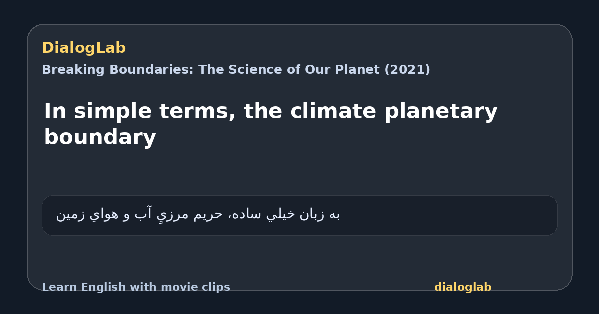 Share card for In simple terms, the climate planetary boundary