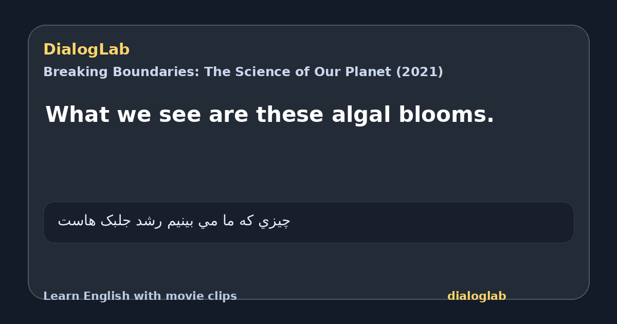 Share card for What we see are these algal blooms.