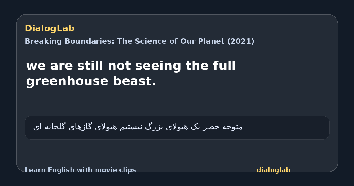 Share card for we are still not seeing the full greenhouse beast.