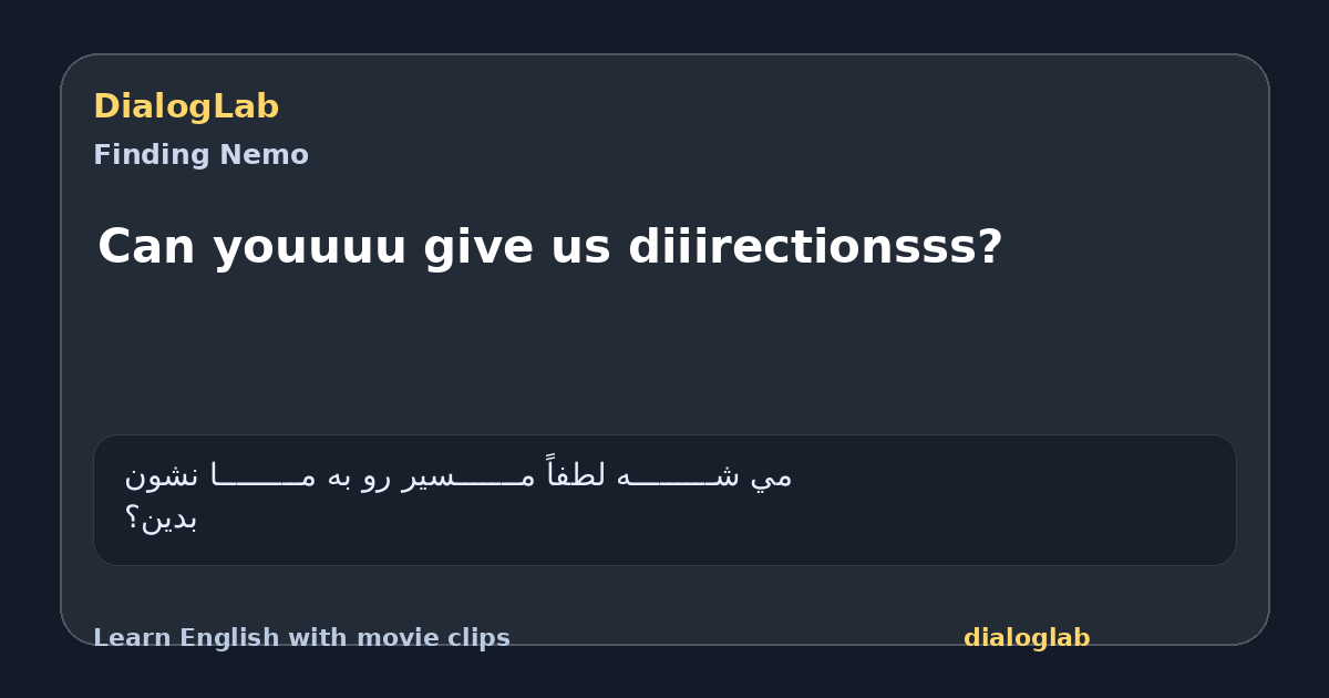 Share card for Can youuuu give us diiirectionsss?