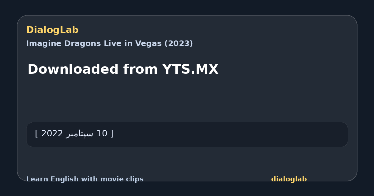 Share card for Downloaded from YTS.MX
