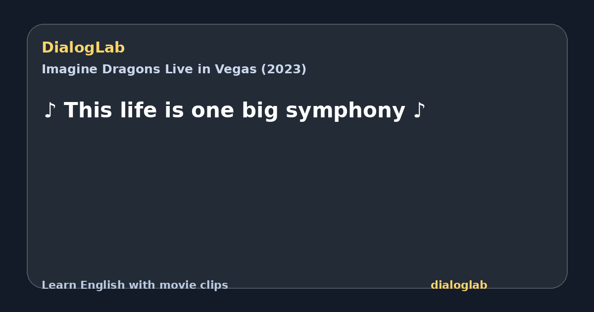Share card for ♪ This life is one big symphony ♪
