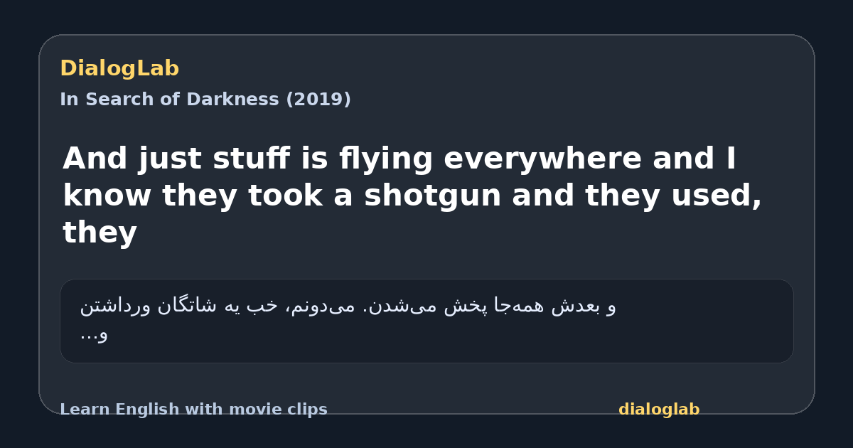 Share card for And just stuff is flying everywhere and I know they took a shotgun and they used, they