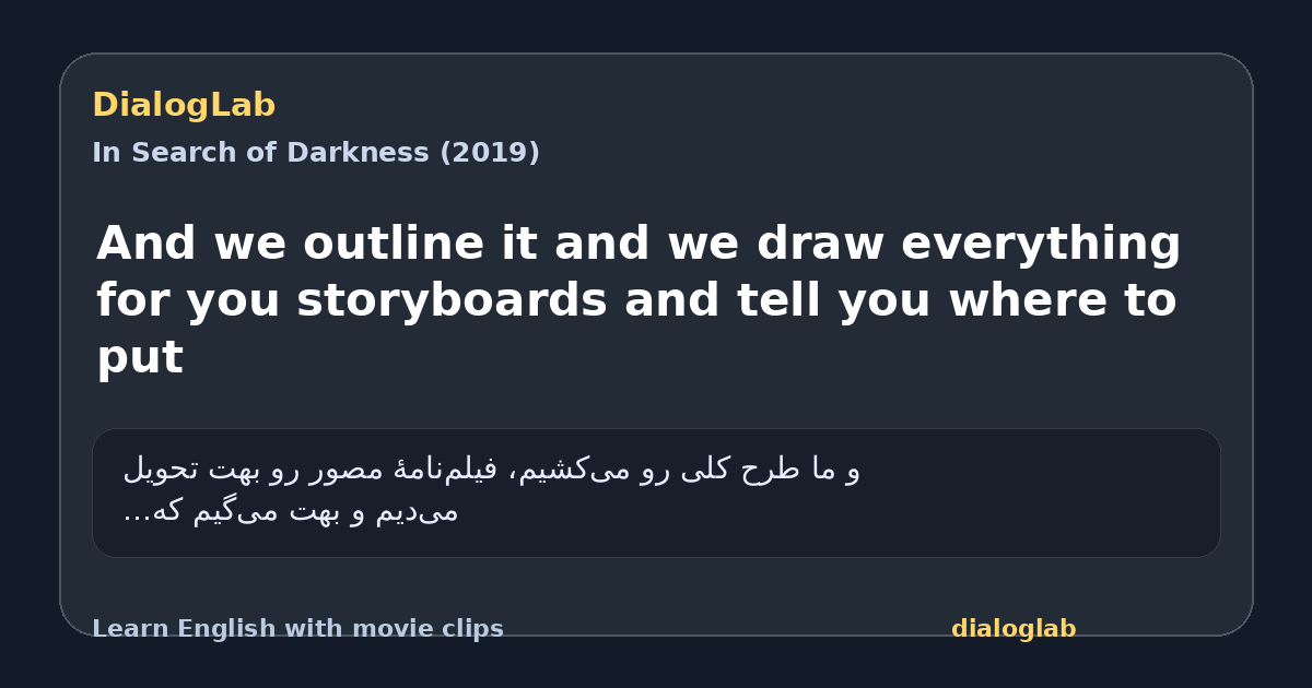 Share card for And we outline it and we draw everything for you storyboards and tell you where to put