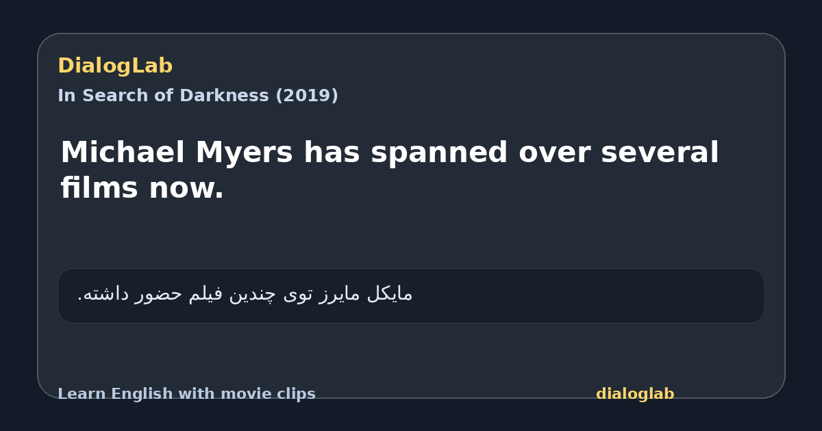 Share card for Michael Myers has spanned over several films now.