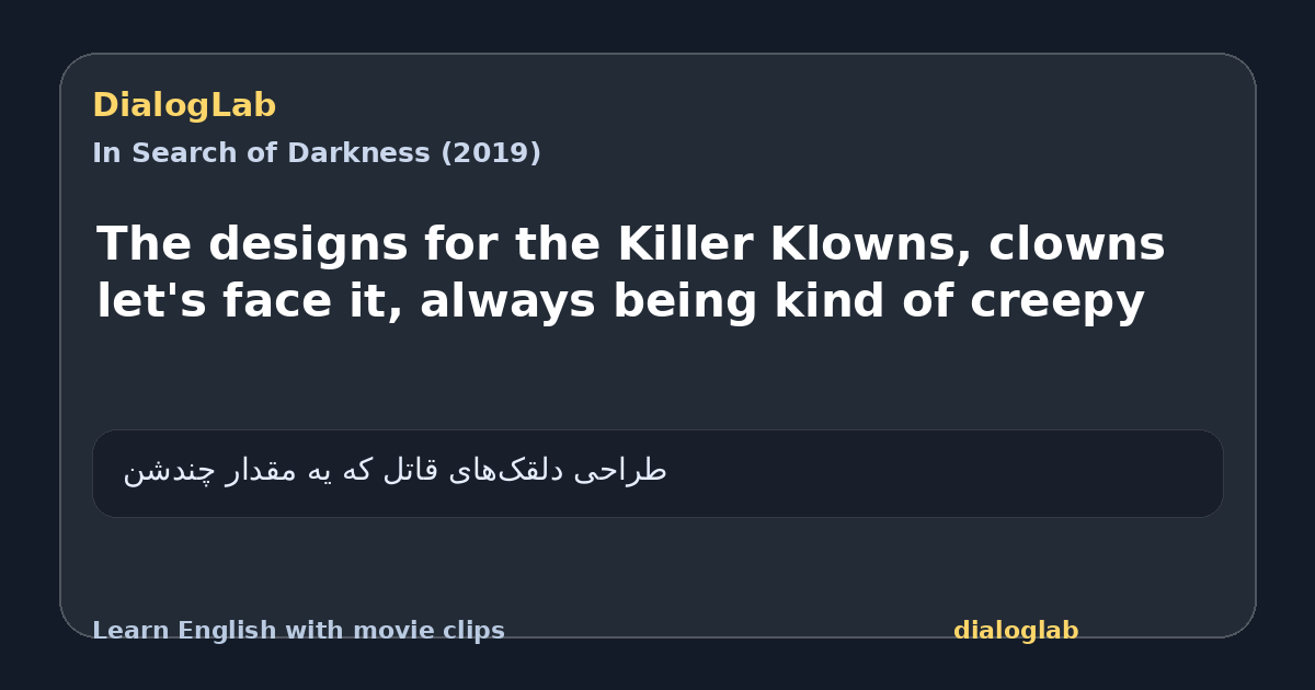 Share card for The designs for the Killer Klowns, clowns let's face it, always being kind of creepy
