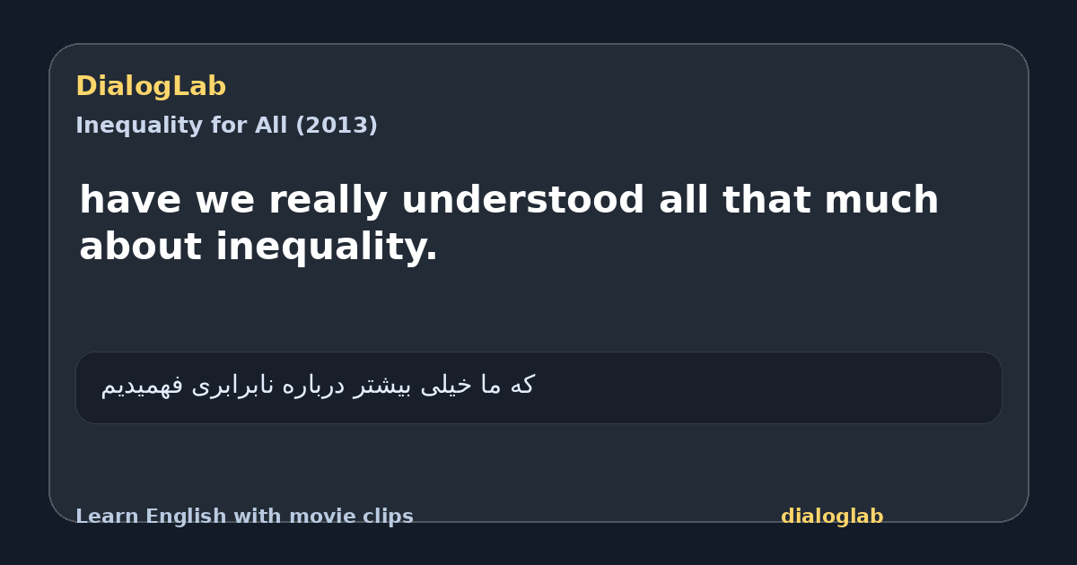 Share card for have we really understood all that much about inequality.