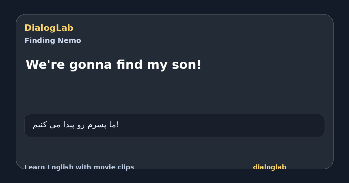 Share card for We're gonna find my son!