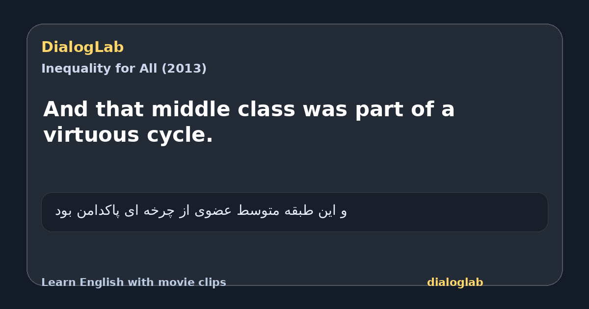 Share card for And that middle class was part of a virtuous cycle.