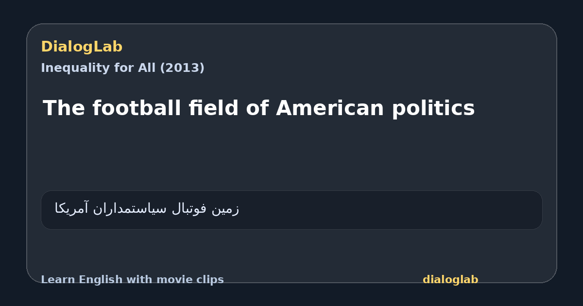 Share card for The football field of American politics