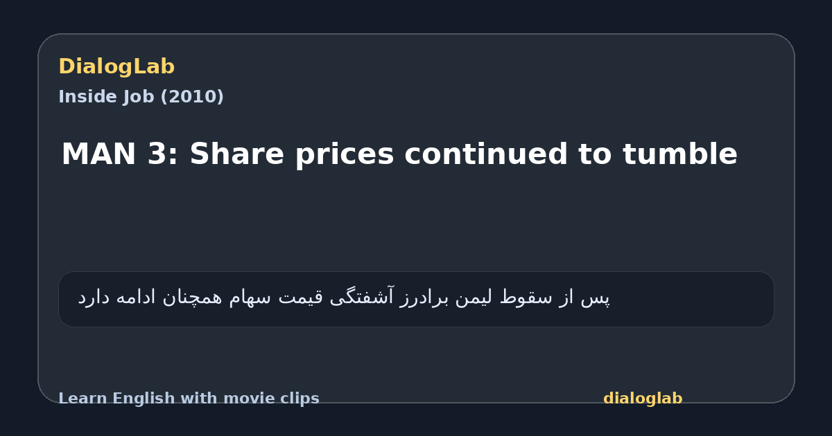 Share card for MAN 3: Share prices continued to tumble