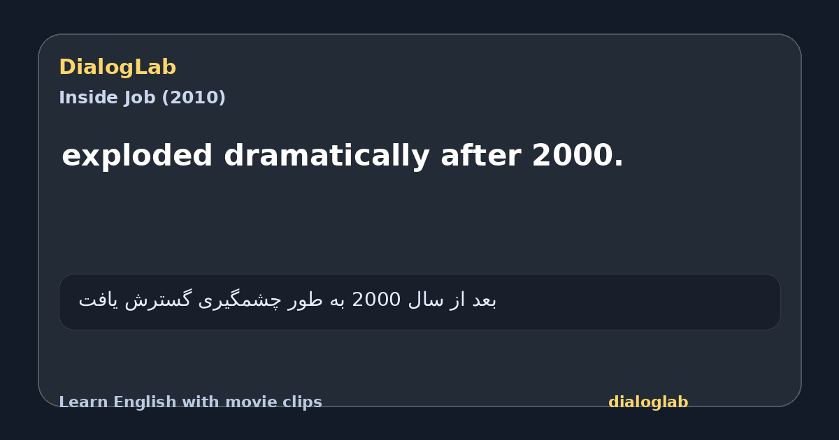 Share card for exploded dramatically after 2000.
