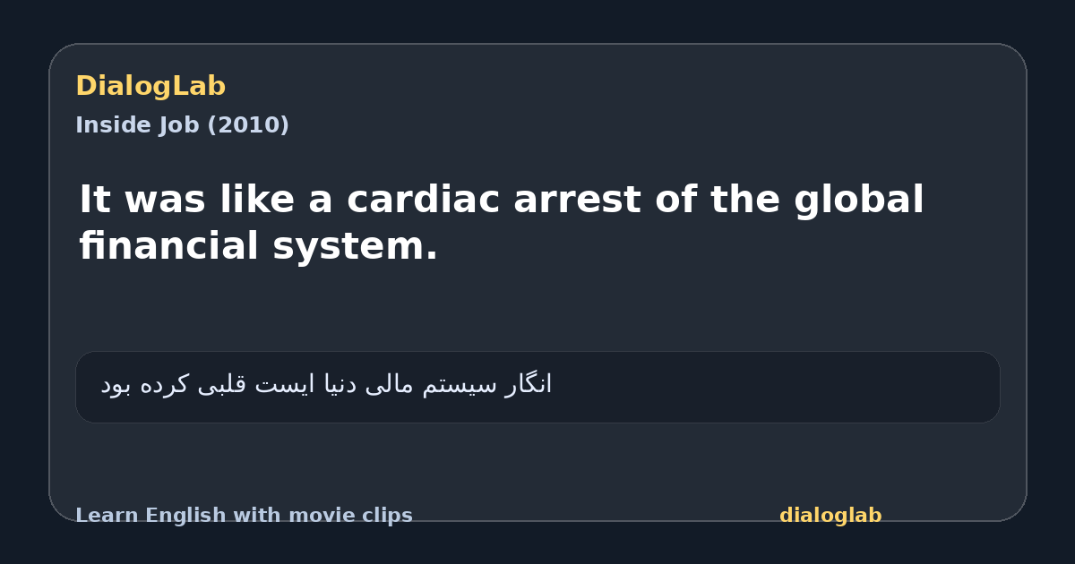 Share card for It was like a cardiac arrest of the global financial system.