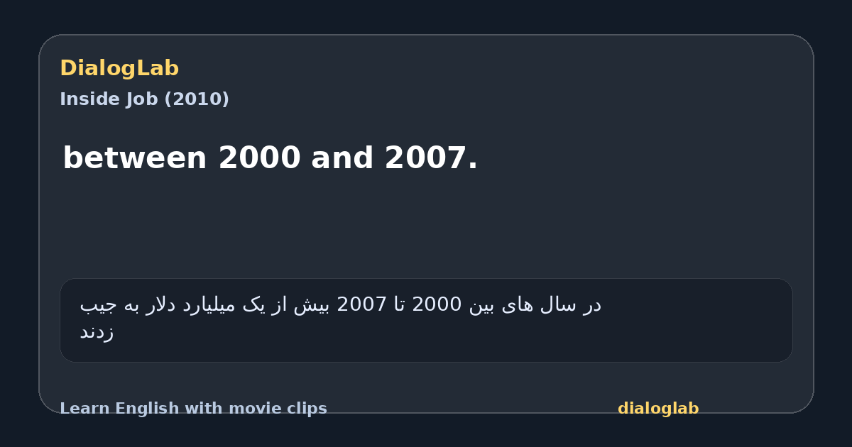 Share card for between 2000 and 2007.