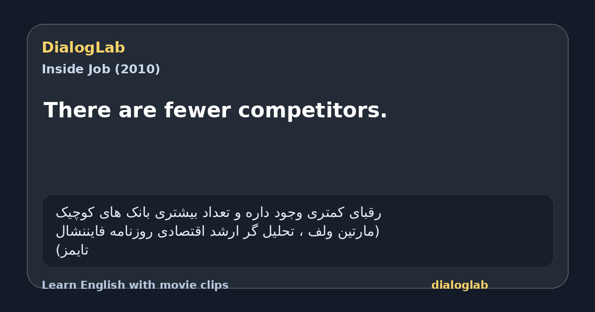Share card for There are fewer competitors.