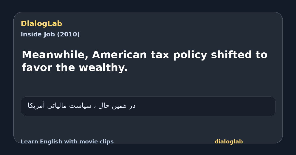 Share card for Meanwhile, American tax policy shifted to favor the wealthy.