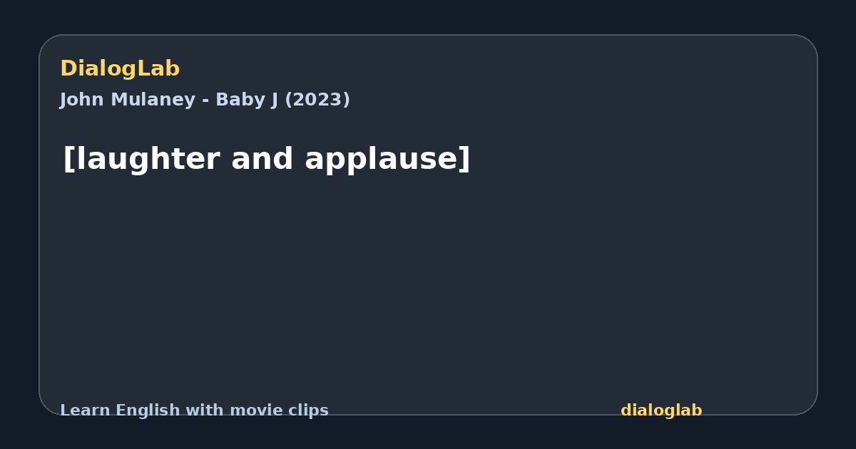 Share card for [laughter and applause]