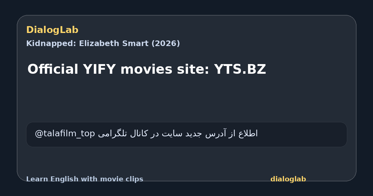 Share card for Official YIFY movies site: YTS.BZ