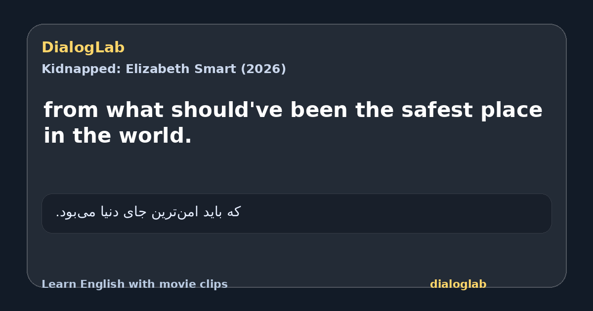 Share card for from what should've been the safest place in the world.