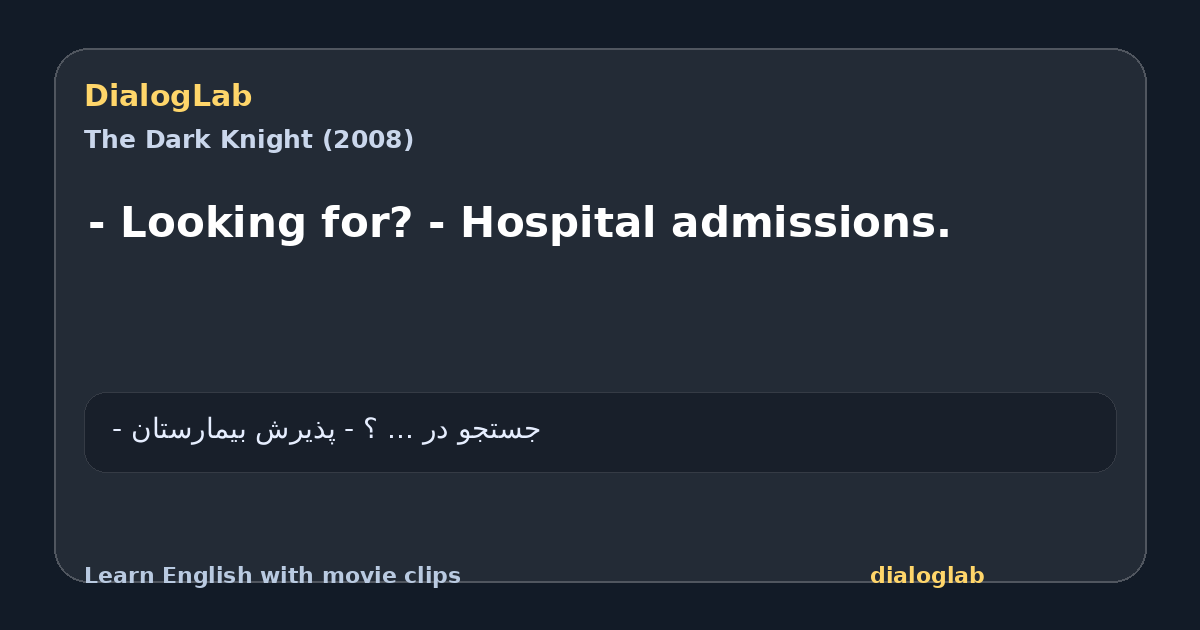 Share card for - Looking for? - Hospital admissions.