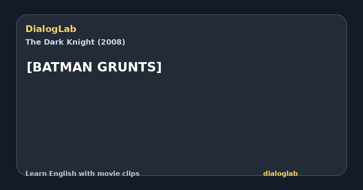 Share card for [BATMAN GRUNTS]
