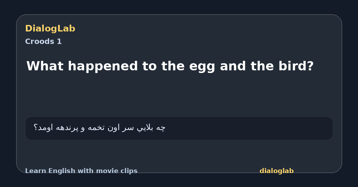 Share card for What happened to the egg and the bird?