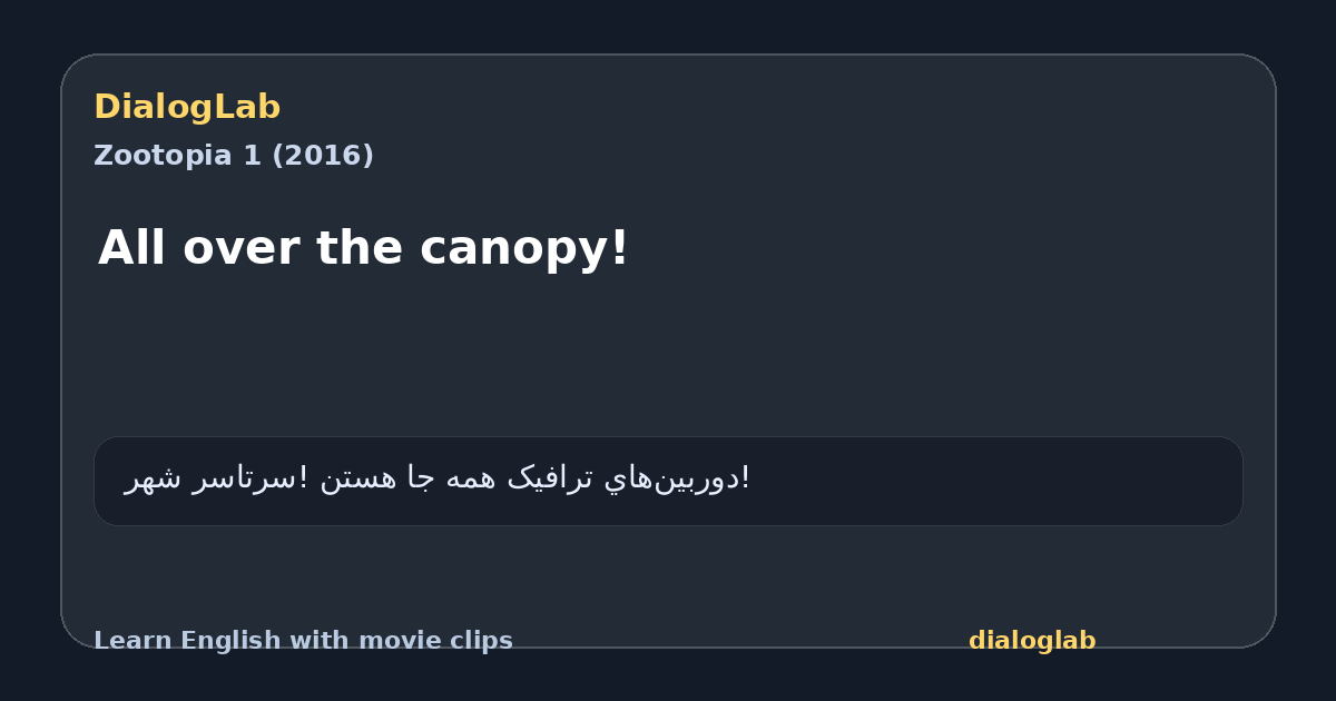 Share card for All over the canopy!