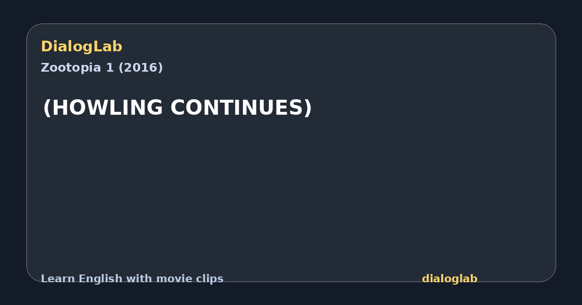 Share card for (HOWLING CONTINUES)