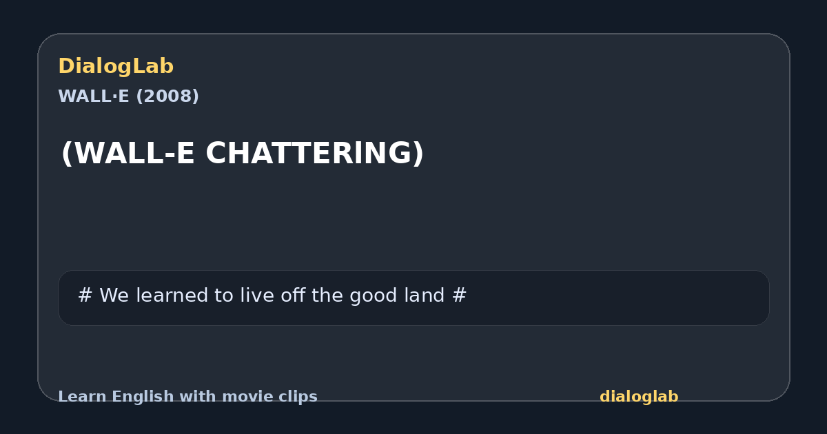 Share card for (WALL-E CHATTERlNG)