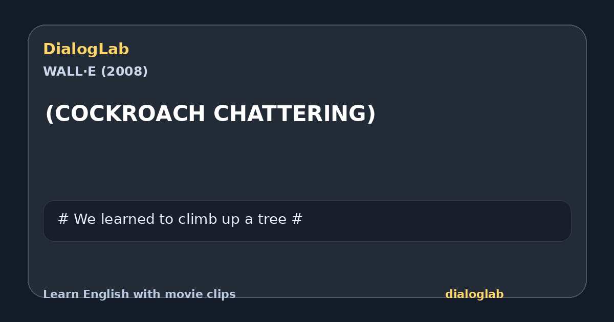 Share card for (COCKROACH CHATTERlNG)