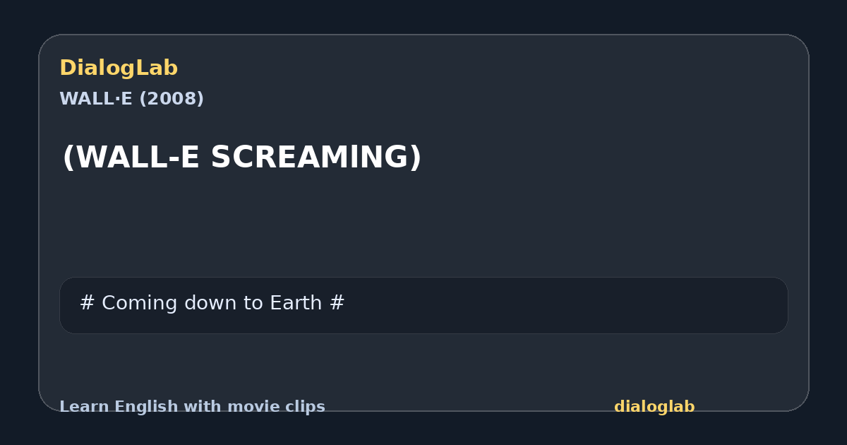 Share card for (WALL-E SCREAMlNG)