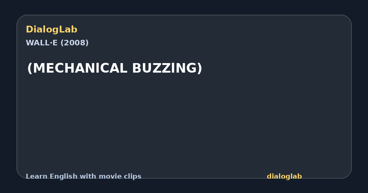 Share card for (MECHANlCAL BUZZlNG)