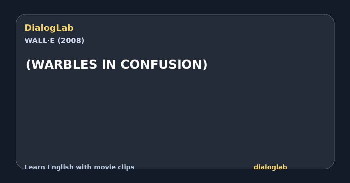 Share card for (WARBLES lN CONFUSlON)