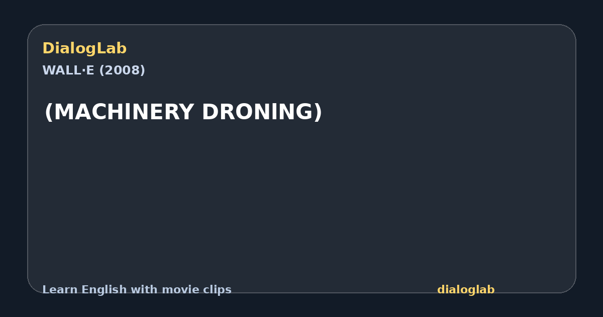 Share card for (MACHlNERY DRONlNG)