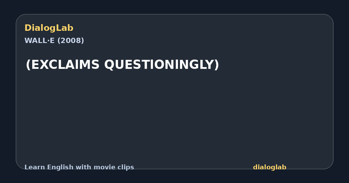 Share card for (EXCLAlMS QUESTlONlNGLY)