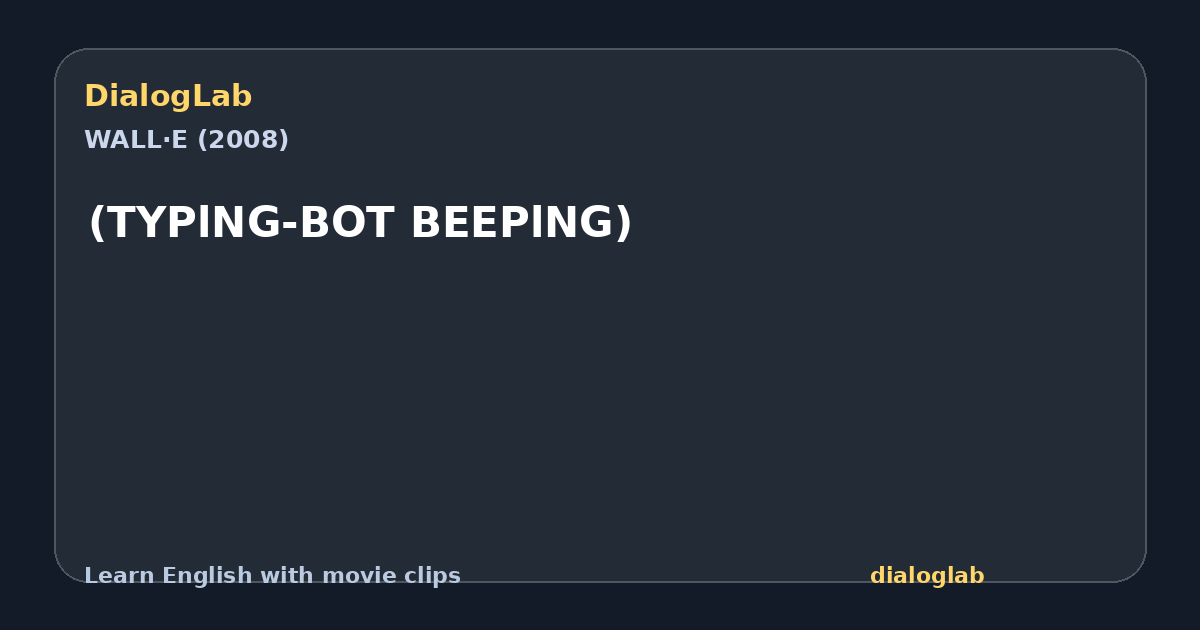 Share card for (TYPlNG-BOT BEEPlNG)