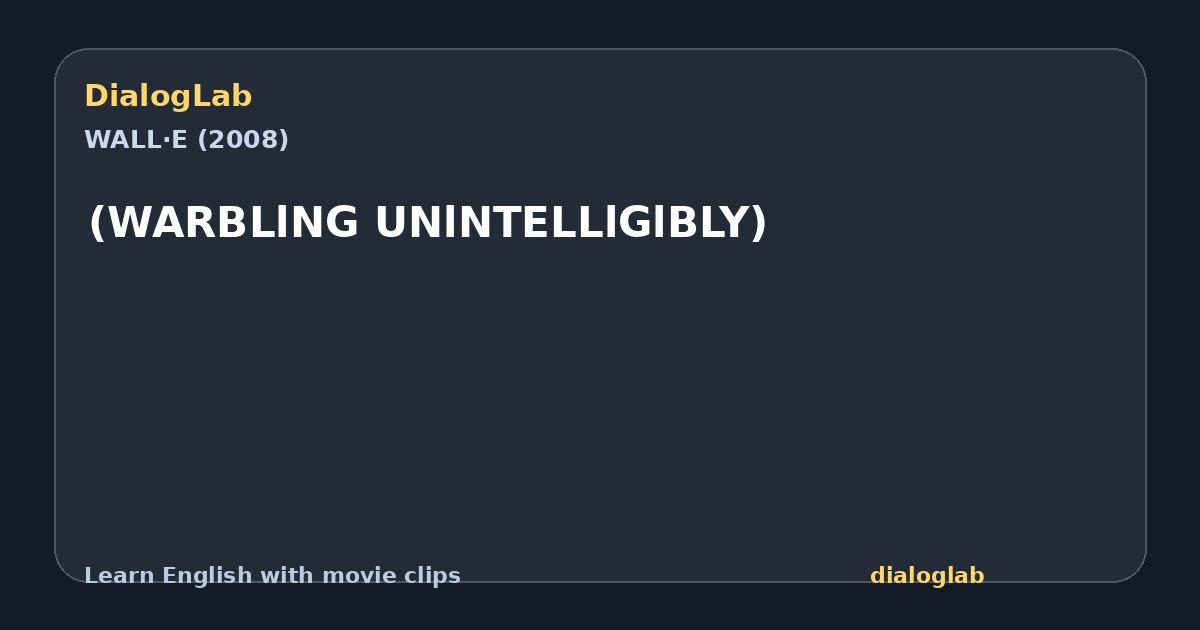 Share card for (WARBLlNG UNlNTELLlGlBLY)