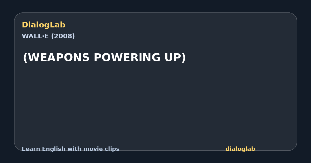 Share card for (WEAPONS POWERlNG UP)
