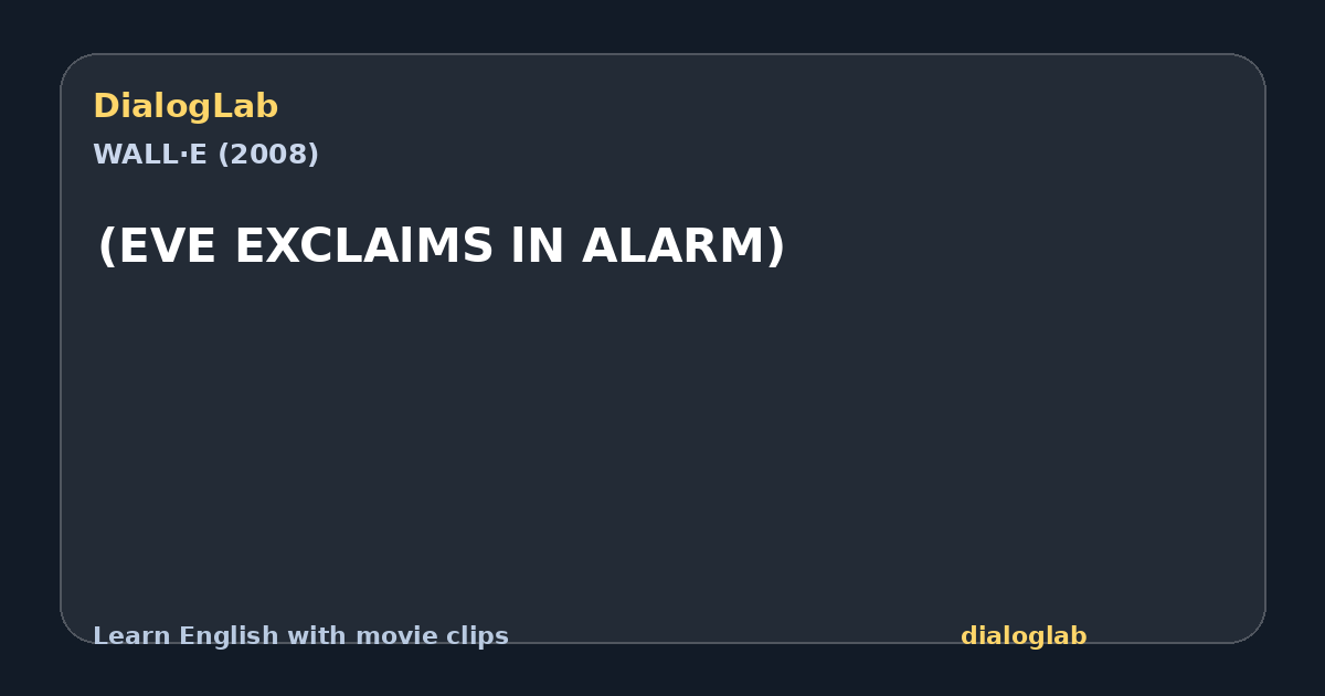 Share card for (EVE EXCLAlMS lN ALARM)