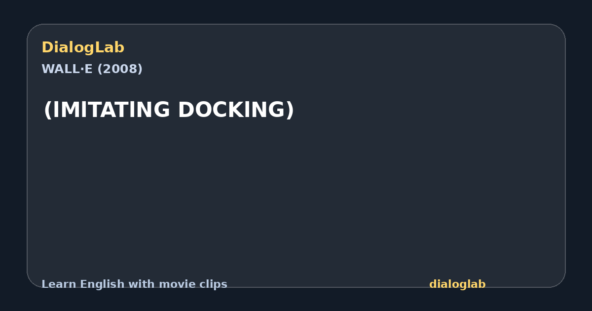 Share card for (lMlTATlNG DOCKlNG)